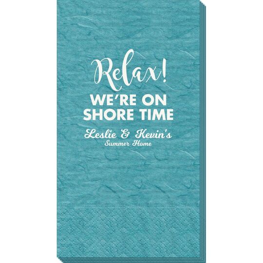 Relax We're On Shore Time Bali Guest Towels